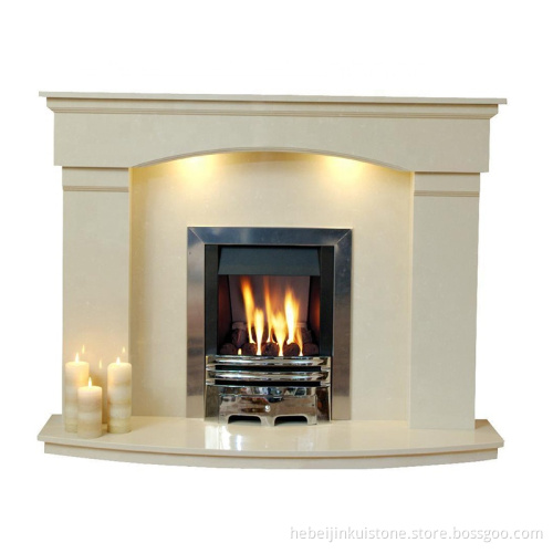 Hand Carved Electric Marble Fireplace for Sale